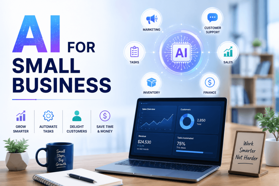 AI for Small Business: Benefits, Use Cases and Growth Opportunities
