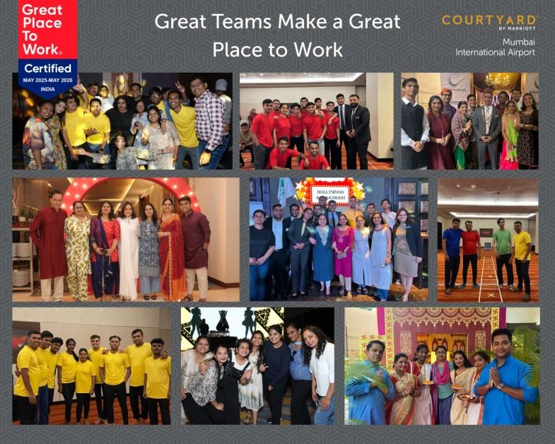 Congratulations from Nex News : Courtyard by Marriott Mumbai  Earns Prestigious ‘Great Place To Work’ Certification