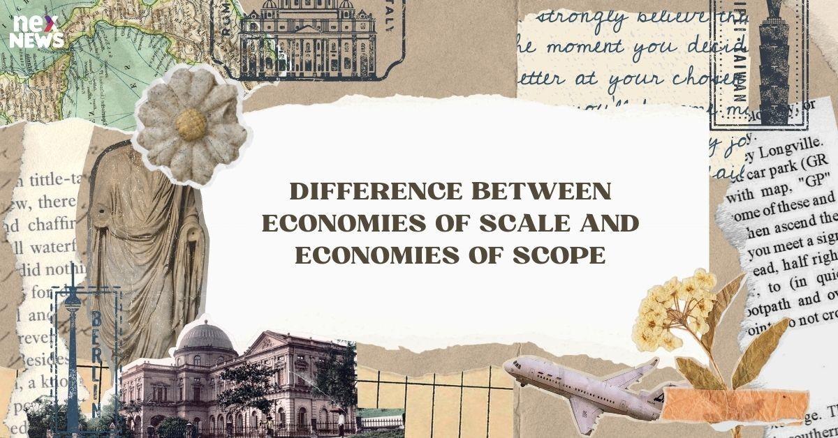 Difference Between Economies Of Scale And Economies Of Scope