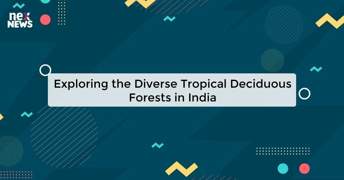 Exploring the Diverse Tropical Deciduous Forests in India