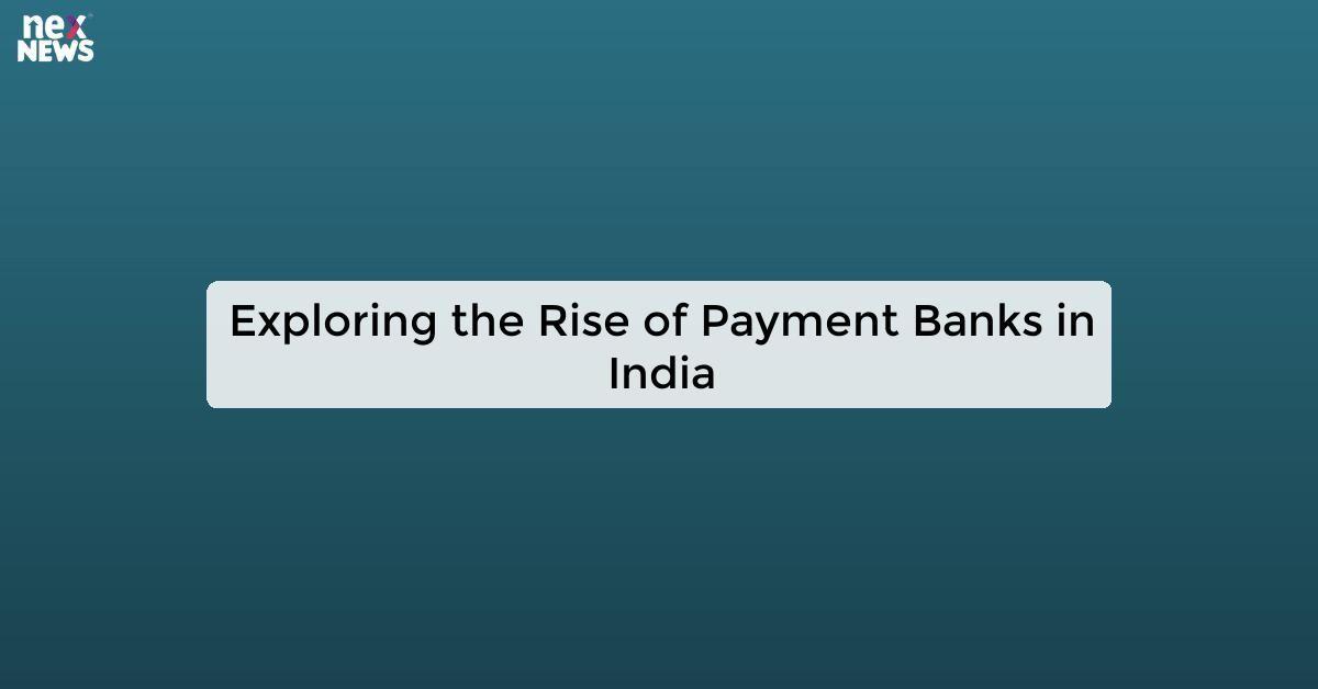 Exploring the Rise of Payment Banks in India