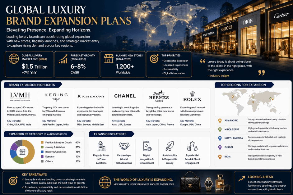 Global Luxury Brand Expansion Plans: How Premium Fashion & Lifestyle Companies Are Growing Worldwide