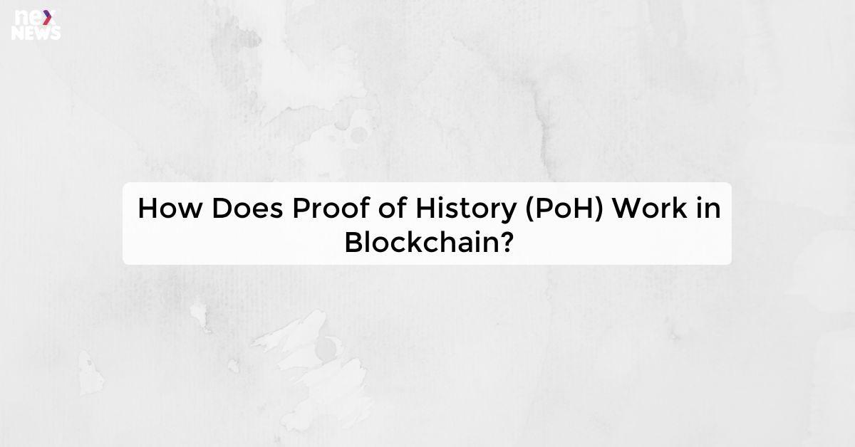 How Does Proof of History (PoH) Work in Blockchain?