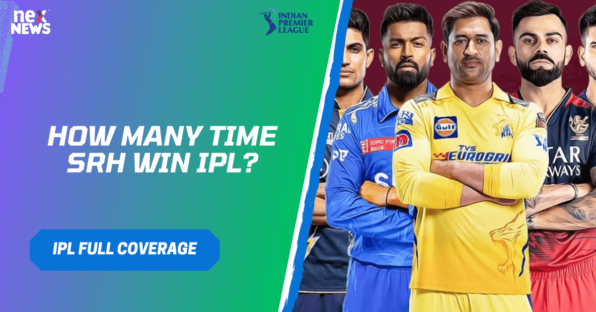 How Many Time Srh Win IPL?