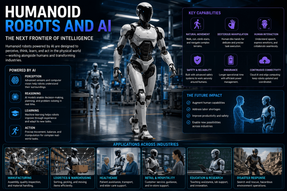 Humanoid Robots and AI: How Artificial Intelligence Is Creating Human-Like Machines