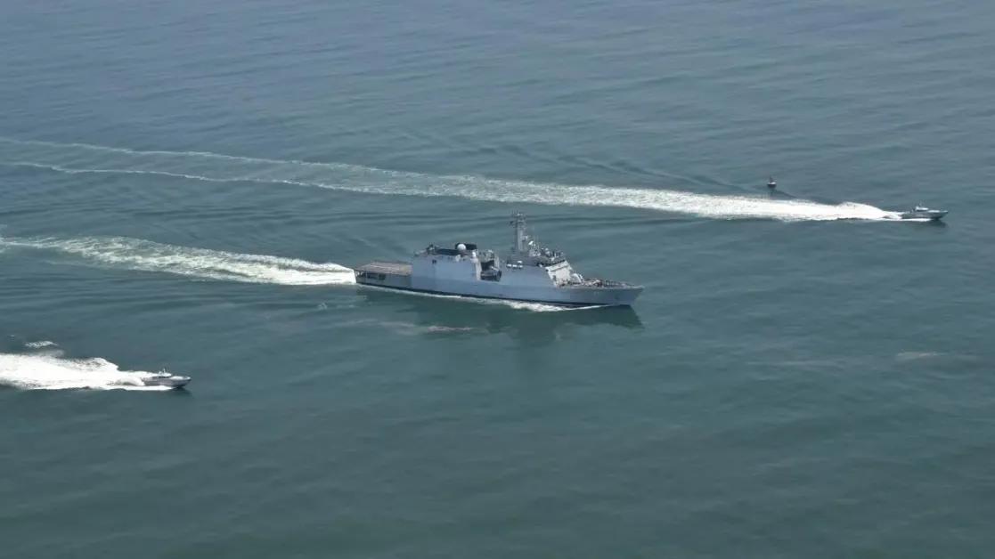 Indian Naval Ship Sagar Returns After Month-Long Deployment With 9-Nation Crew