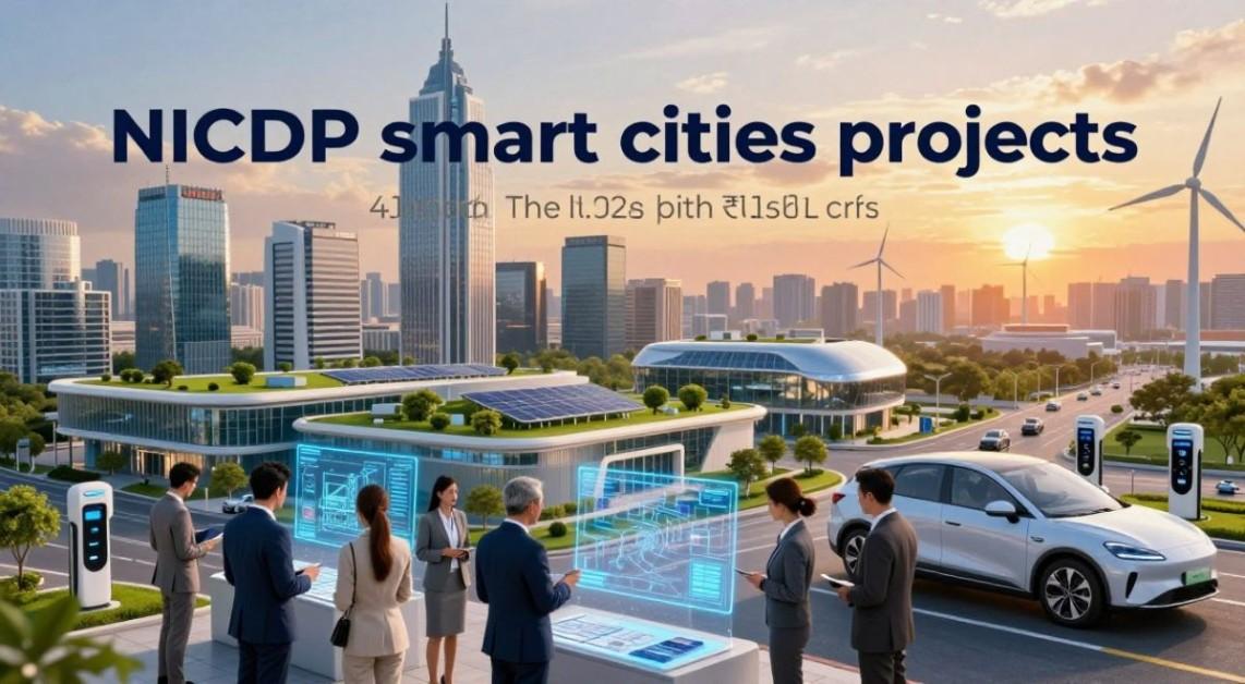 NICDP approves 12 industrial smart cities (₹28,602 cr) for textiles/EVs, eyeing ₹1.52L cr & 4M jobs