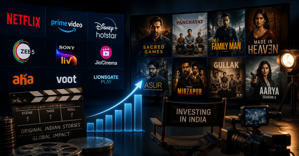 OTT Platforms Continue Increasing Investments in Original Indian Content to Expand Subscriber Base