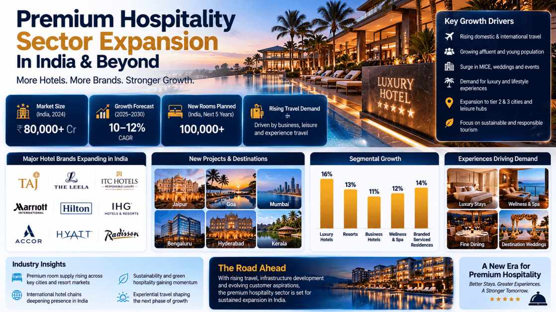 Premium Hospitality Sector Expansion: Luxury Hotels, Resorts & High-End Travel Drive India's Growth