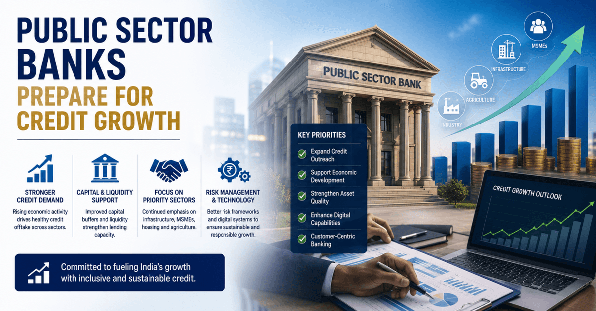 Public Sector Banks Prepare for Credit Growth as Lending Demand Strengthens Across Key Sectors