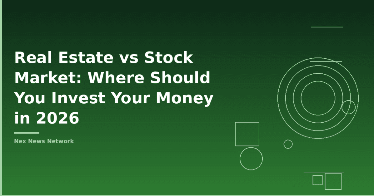 Real Estate vs Stock Market: Where Should You Invest Your Money in 2026