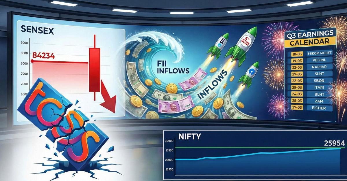 Sensex Slips 40pts to 84,234 Feb 11: TCS IT Drag Offset By SBI 3.4% Bank Rally Q3 Earnings Impact