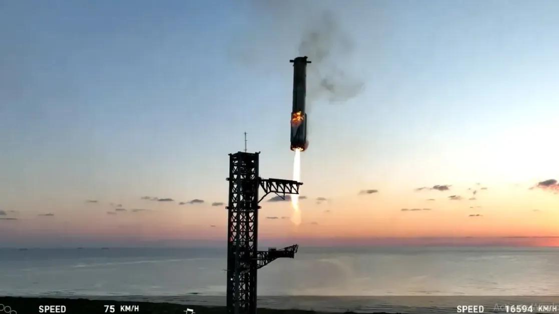 SpaceX Successfully Catches Starship Booster in Milestone 5th Flight Test