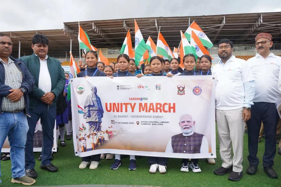 Spirit of ‘Ek Bharat Shreshtha Bharat’ Resonates as Meghalaya Observes ‘Sardar @ 150’ with Unity March in Shillong