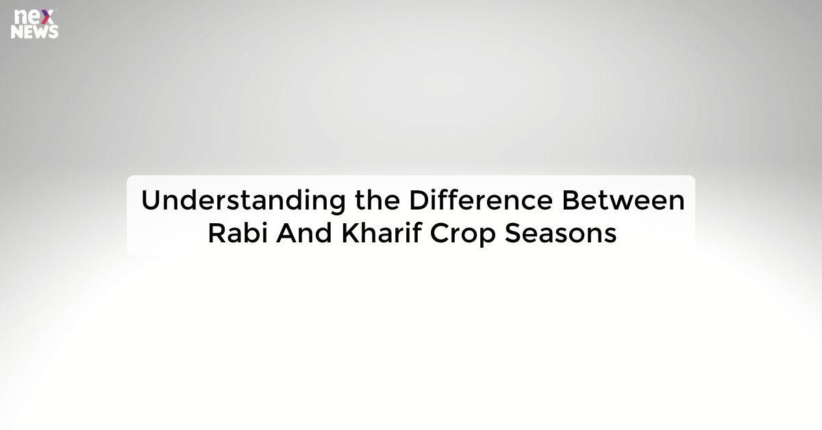 Understanding the Difference Between Rabi And Kharif Crop Seasons