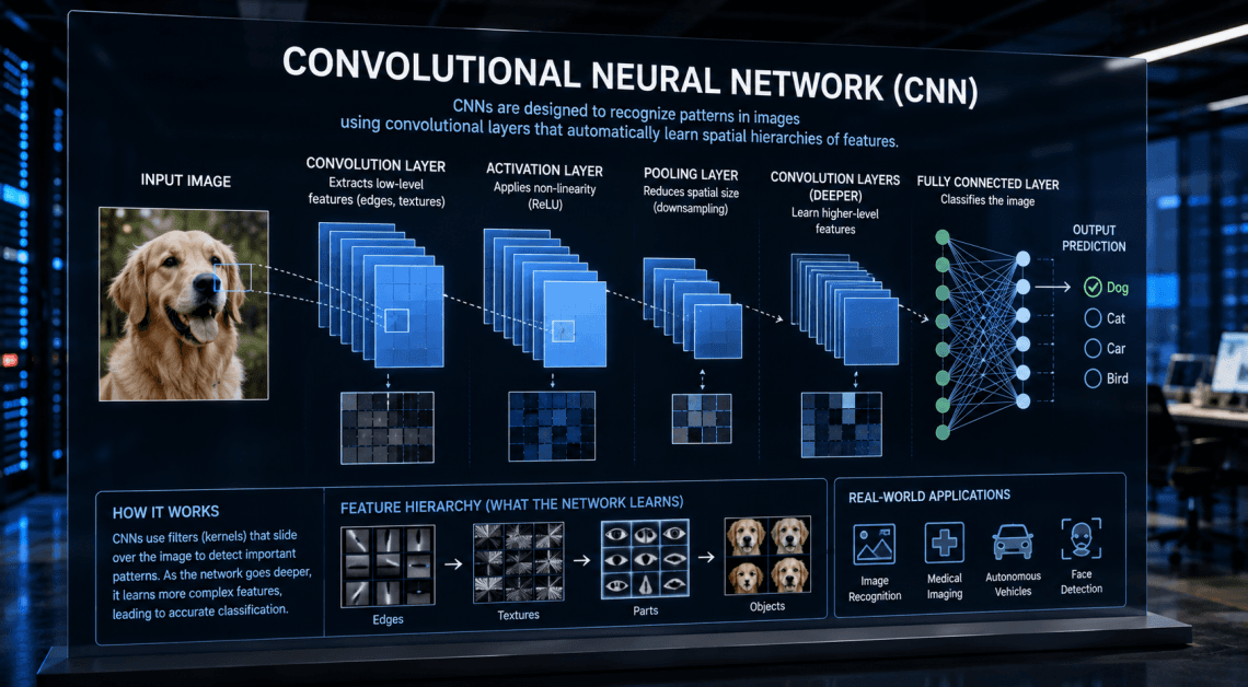 What Is a Convolutional Neural Network? A Simple Guide to CNNs in Artificial Intelligence