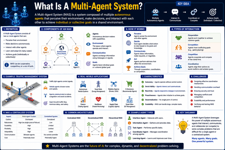 What Is a Multi-Agent System? A Simple Guide to Multi-Agent Systems in Artificial Intelligence