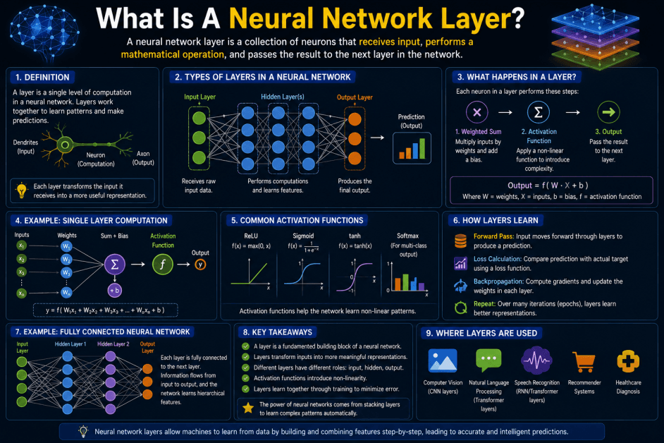 What Is a Neural Network Layer? A Simple Guide to Layers in Artificial Intelligence