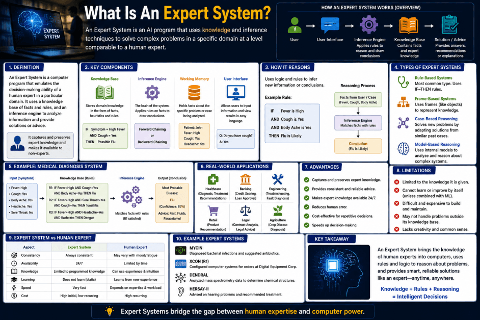 What Is an Expert System? A Simple Guide to Expert Systems in Artificial Intelligence