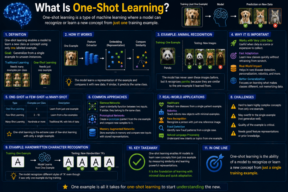 What Is One-Shot Learning? A Simple Guide to One-Shot Learning in Artificial Intelligence