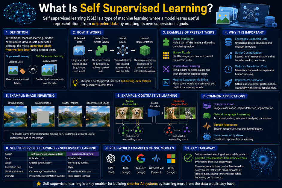 What Is Self-Supervised Learning? A Simple Guide to Self-Supervised Learning in AI