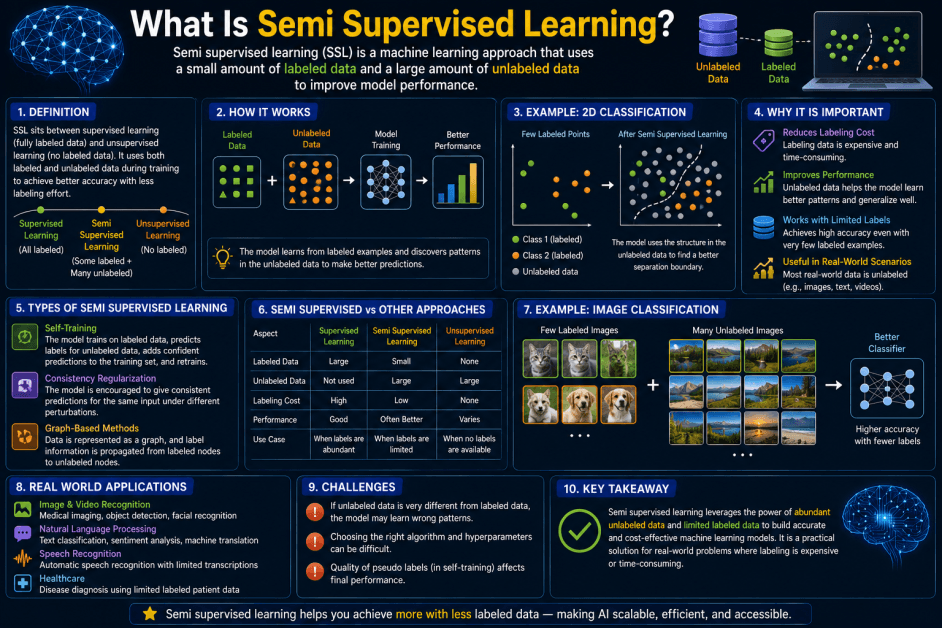 What Is Semi-Supervised Learning? A Simple Guide to Semi-Supervised Learning in AI