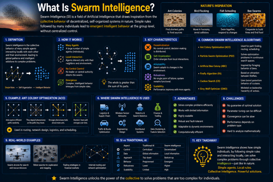 What Is Swarm Intelligence? A Simple Guide to Swarm Intelligence in Artificial Intelligence