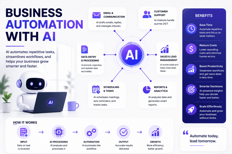 Business Automation with AI: How Artificial Intelligence Streamlines Operations Business Automation with AI: How Artificial Intelligence Streamlines Operations