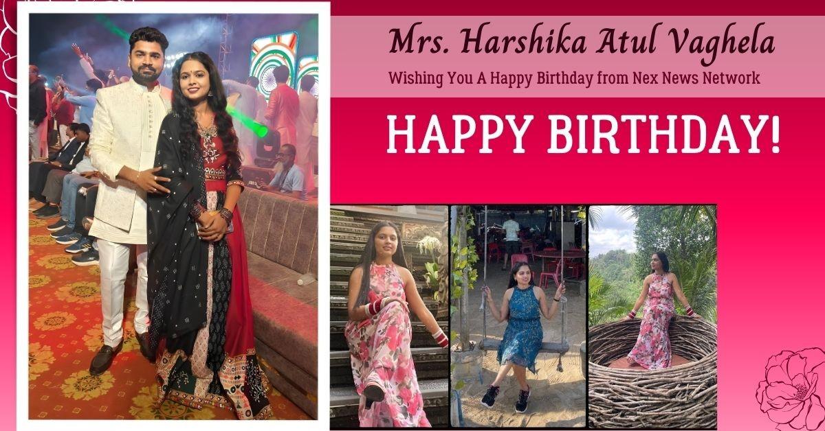 Mrs. Harshika Atul Vaghela's Impactful Birthday Celebration: A Woman of Influence and Philanthropy