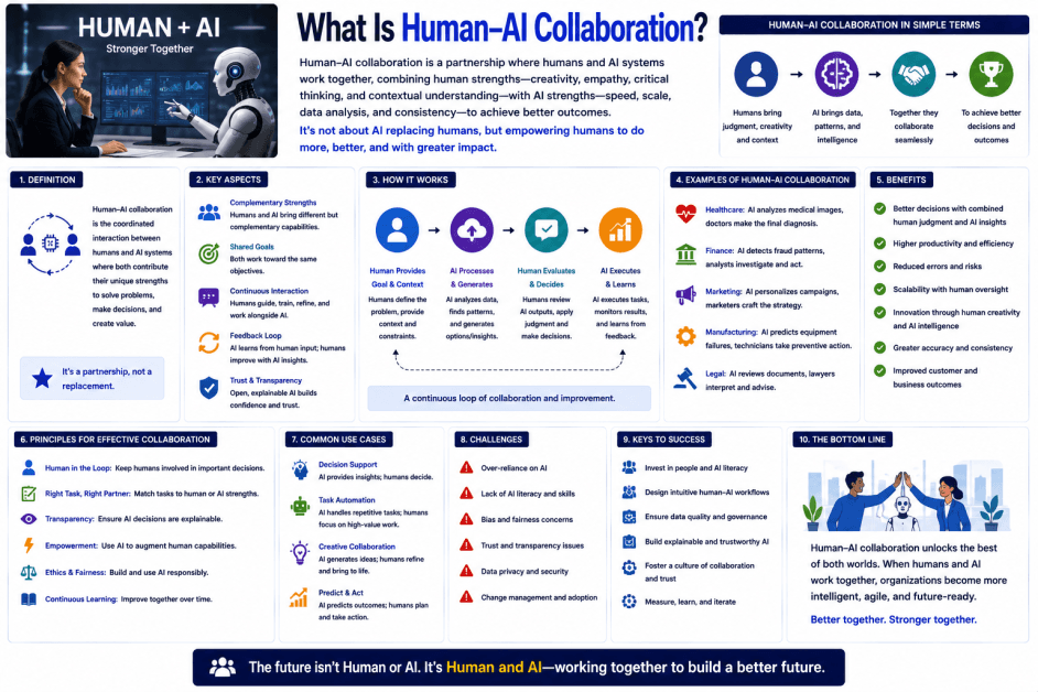 What Is Human-AI Collaboration? A Complete Guide to Humans and AI Working Together What Is Human-AI Collaboration? A Complete Guide to Humans and AI Working Together